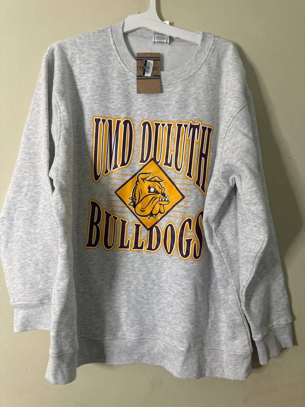 Rivalry Threads Duluth Bulldogs Hoodie Mens Grey Heather Pullover 2XL 4